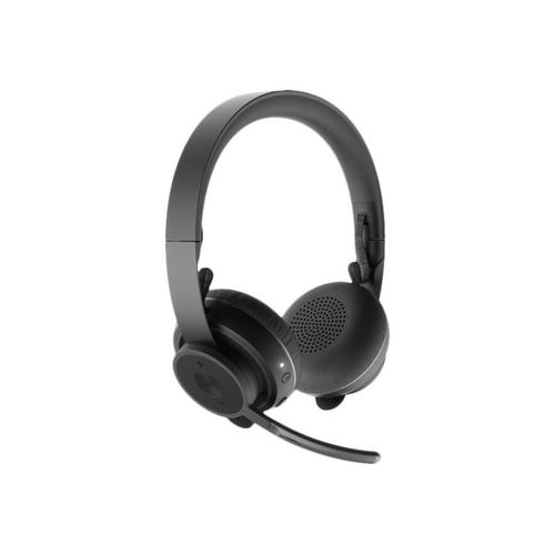 Logitech Zone Wireless - Micro-casque - sur-oreille - Bluetooth - sans fil - Suppresseur de bruit actif - isolation acoustique - graphite - Certifié pour Microsoft Teams