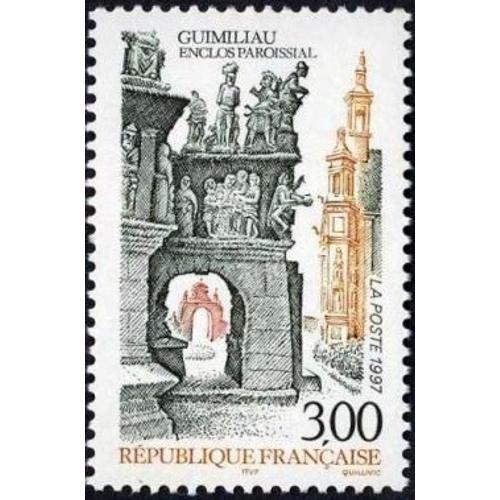 1 Timbre France 1997, Neuf - Guimiliau (Finistère) - Yt 3080