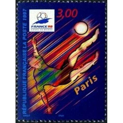 1 Timbre France 1997, Neuf - France 98 Coupe Du Monde De Football, Paris - Yt 3077