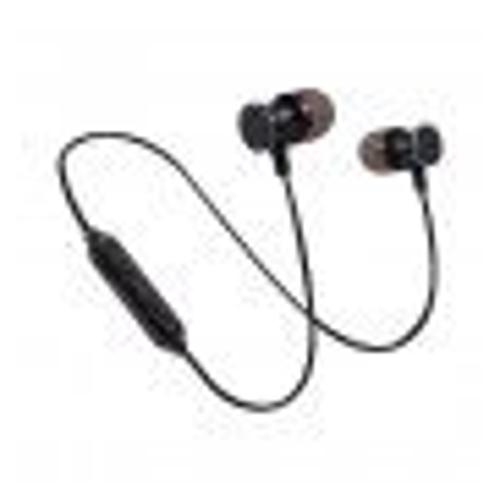 Ecouteurs Bluetooth Metal pour "IPHONE 13 Mini" Sans Fil Telecommande Son Main Libre INTRA AURICULAIRE Universel - NOIR