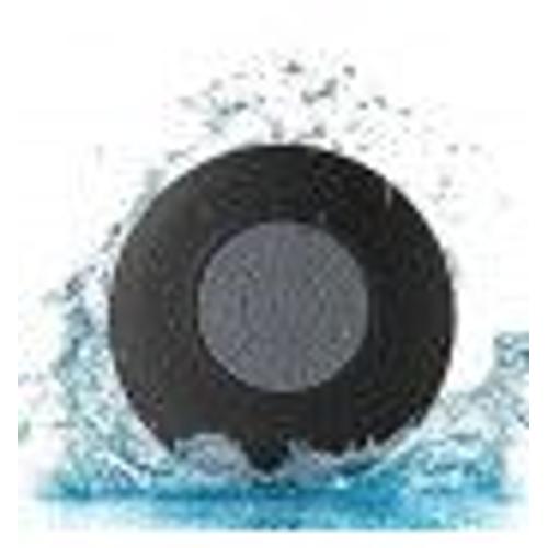 Enceinte Waterproof Bluetooth pour "GOOGLE Pixel 6 Pro" Smartphone Ventouse Haut-Parleur Micro Douche Petite - NOIR