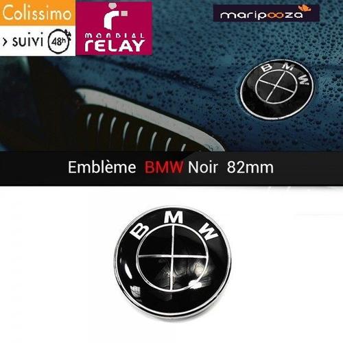 Logo de capot / coffre Noir - 82mm - 51148132375 - pour BMW