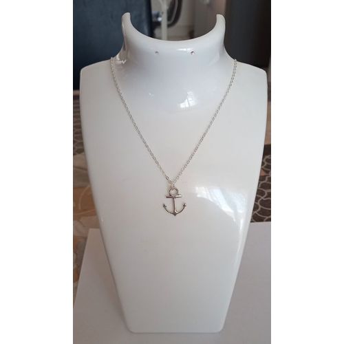 Collier Ancre Argentée !