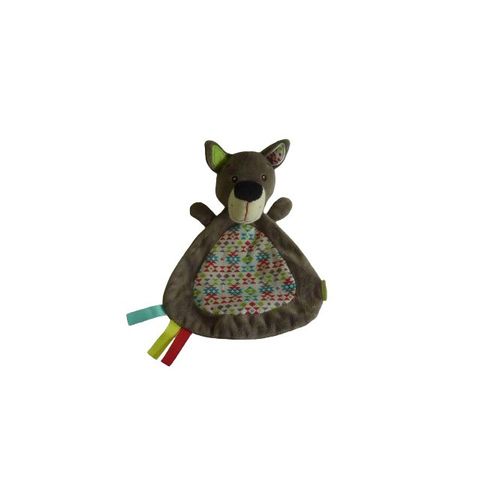 Doudou Loup Plat Comme Neuf Vertbaudet