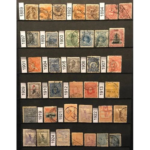 Lot De 99 Timbres Oblitérés Uruguay 1889 / 1990