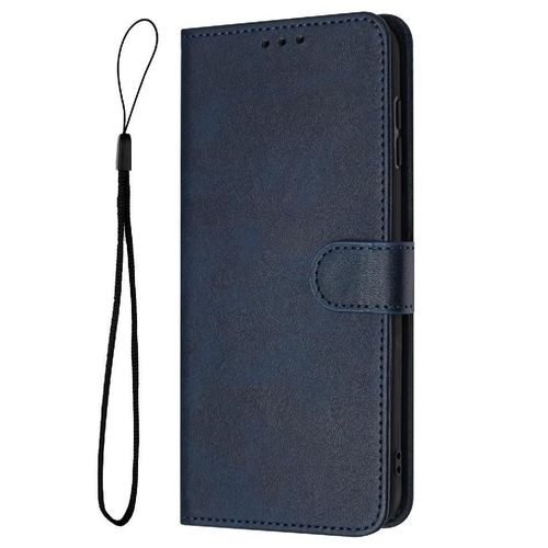 Flip Étui Pour Samsung Galaxy A3 2016 Cuir Pu Bicelle Couleur Pure Avec Boucle Avec Fente Pour Carte - Bleu