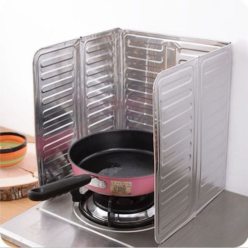 Bouclier anti éclaboussures, séparateur d'huile, outil anti éclaboussures, poêle de cuisine, couvercle de plaque de cuisinière à gaz pliable