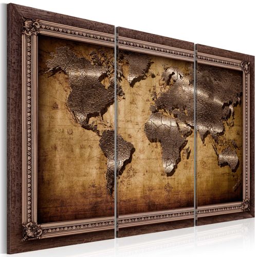 Tableau Cartes du monde The Map in a Frame 120 x 80 cm