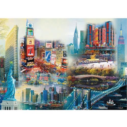 Puzzle En Bois - New York - Collage - 1000 Pièces