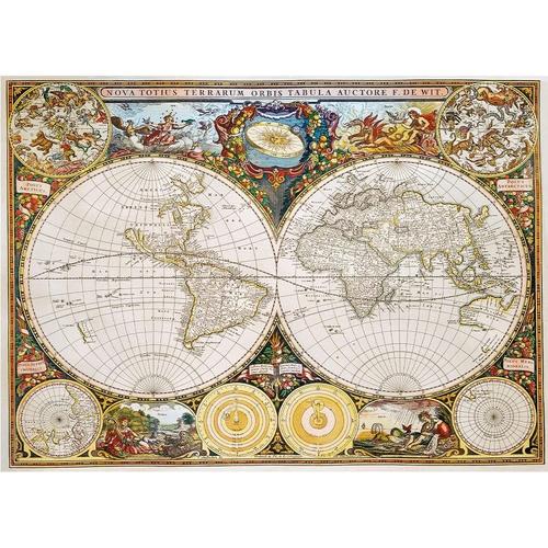 Puzzle En Bois - Ancient World Map - 1000 Pièces