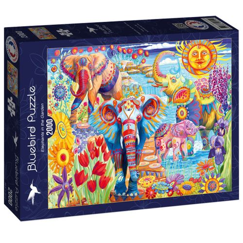 Elephants In The Garden - Puzzle 2000 Pièces