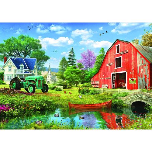 Boîte En Métal - The Red Barn - Puzzle 1000 Pièces