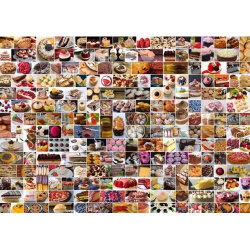Collage - Gâteaux - Puzzle 1500 Pièces