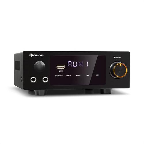 auna AMP-2 DG Amplificateur HiFi stéréo karaoké 2x 50W Bluetooth 4.0 USB