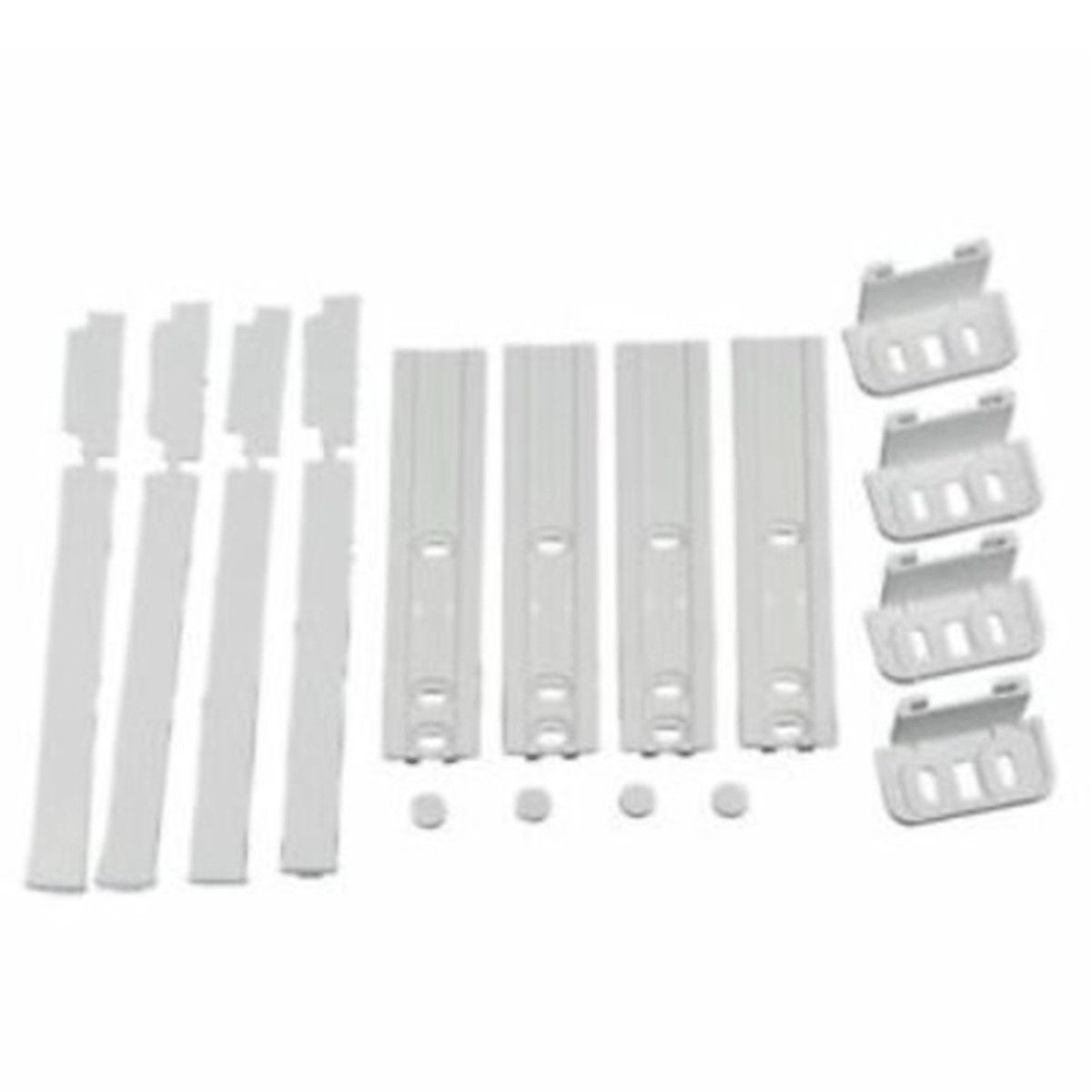 SOS Accessoire Ensemble glissières de porte pour Réfrigérateur congélateur 481231019131 C00312150 AEG ARISTON HOTPOINT ARTHUR MARTIN ELECTROLUX B Réfrigérateur congélateur (481231019131 C00312150 AEG