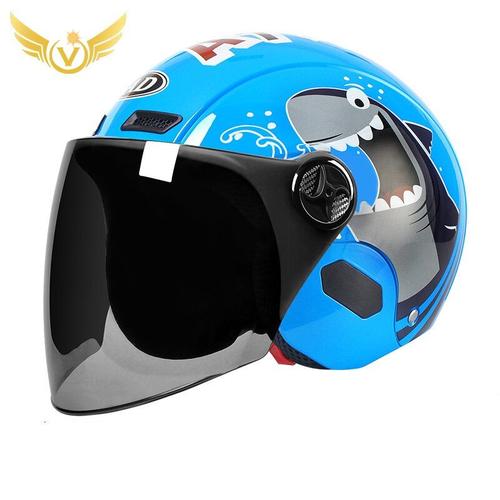 Shark Brun Lens - Casque De Moto Électrique Simple Lentille Visières Rose Casque De Moto Vélo Hommes Femmes Été Scooter Moto Casco