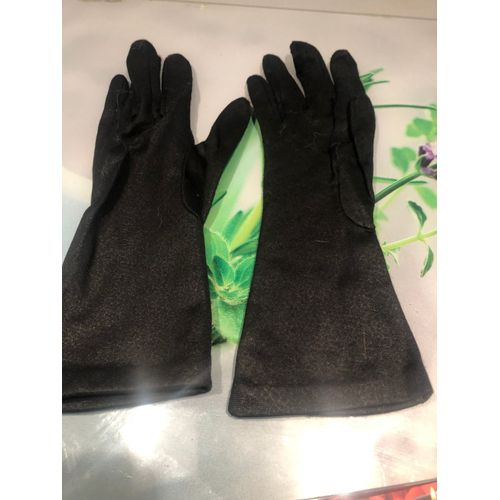Gant Noir Tissu Femme