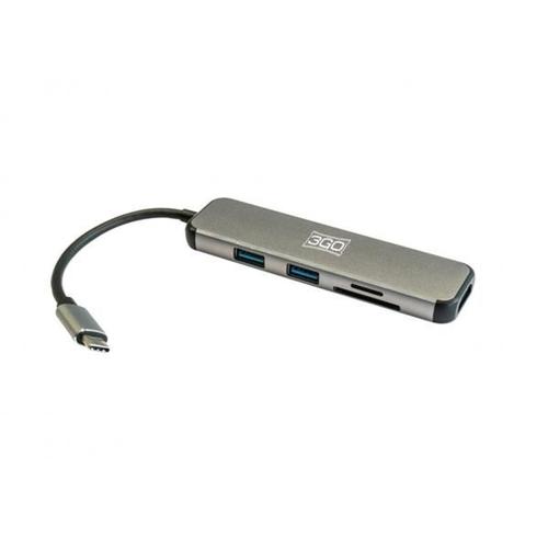 Hub 3go Usb 3.0 Usb-c 2p Usb-a + Cr + Hdmi