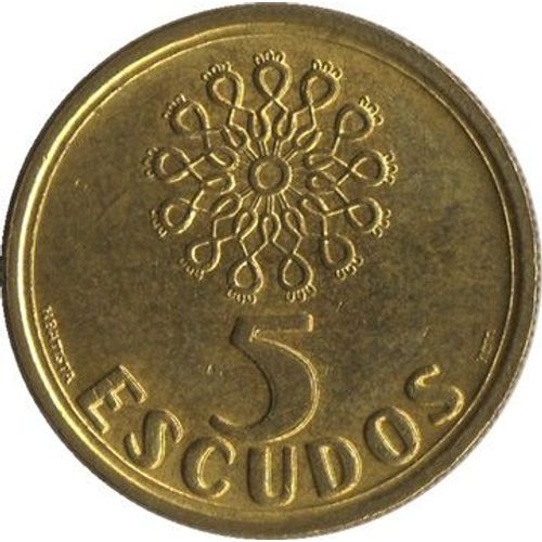 Pièce 5 Escudos Portugal 1988