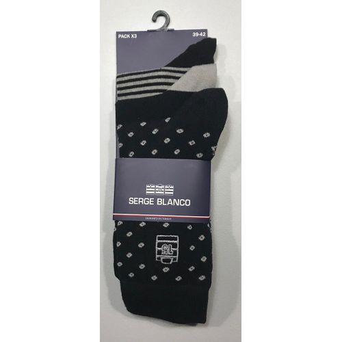Lot De 3 Paires De Chaussettes Homme Serge Blanco 39 / 42