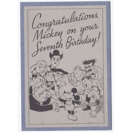 Carte Postale Collector Mickey Anniversaire Disney Rakuten