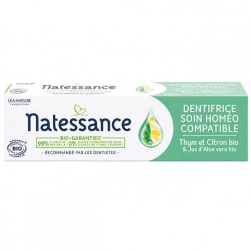 Dentifrice Soin Homéo Compatible Thym Citron Bio 