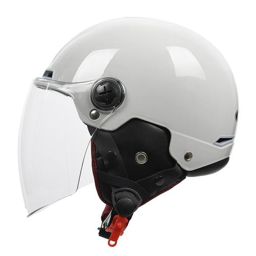 Gris Froid - Yema Moto Rcycle Demi Casque Homme Femme Vintage Amovible Scooter Casque Cyclisme Vélo Moto Électrique Visage Ouvert Casques De Sécurité