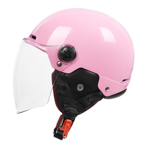 Rose - Yema Moto Rcycle Demi Casque Homme Femme Vintage Amovible Scooter Casque Cyclisme Vélo Moto Électrique Visage Ouvert Casques De Sécurité