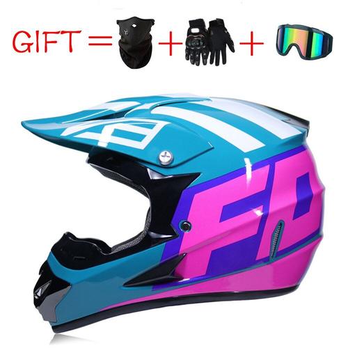 Taille S - 3 Cadeaux Course Moto Enfants Hommes Casque Motocross Moto Saleté Moto Casco Vintage Scooter Capacete