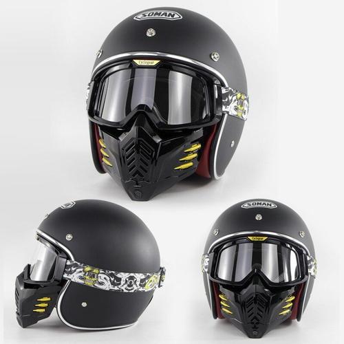 Casque avec hotsell masque moto