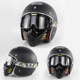 Casque moto outlet avec masque