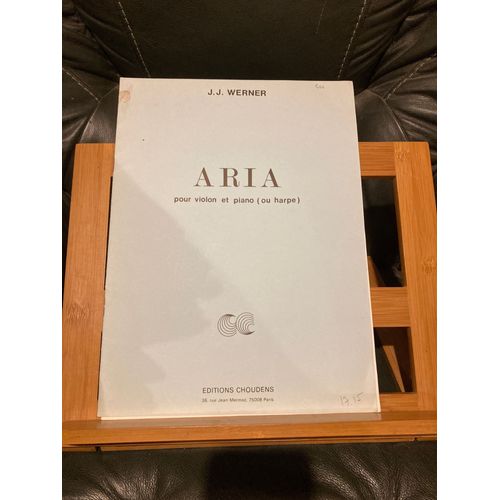 J.-J. Werner Aria Pour Violon Et Piano Ou Harpe Partition Éditions Choudens
