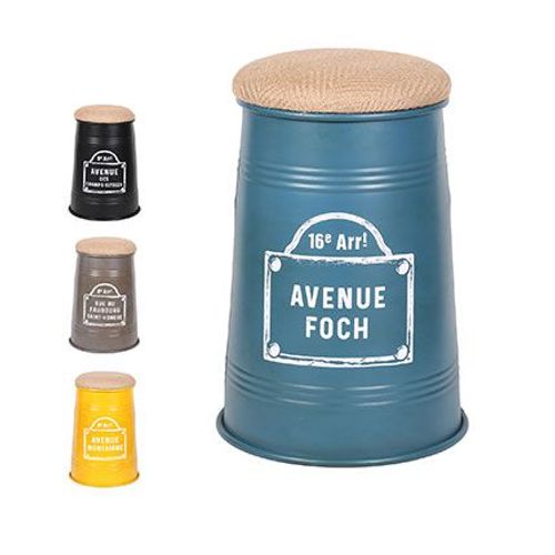 Lot De 4 Poufs Coniques 33x38x49cm Décor Avenue