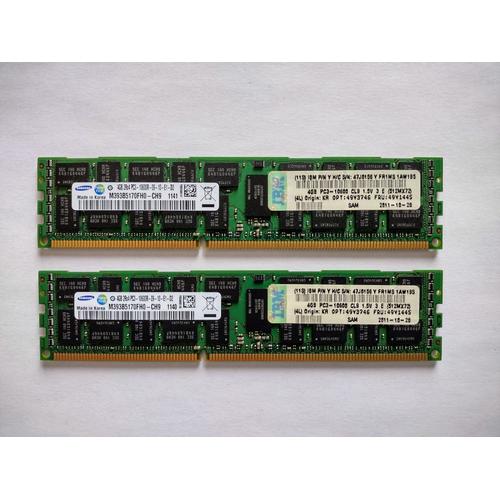 Samsung 4GB 2Rx4 PC3 10600R 09 10 E1 D2 M393B5170FH0-CH9 - Server RDIMM ECC