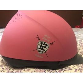 Casque Équitation Fouganza Rose Taille 55-57
