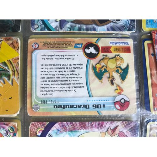 Edition1 Carte 06 Dracaufeu Topps Tv Animation 99 Logo Bleu Pokémon Booster