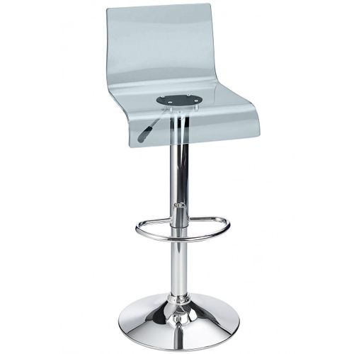 Tabouret De Bar En Acrylique Réglable Snazzy Fumé