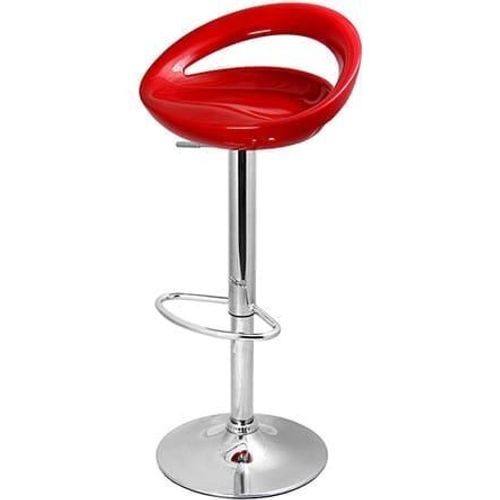 Tabouret De Bar De Lune En Rouge Foncé Métallique