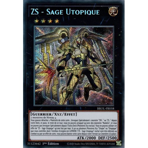 Yu-Gi-Oh! - Brol-Fr058 - Zs - Sage Utopique - Secret Rare 1ère Édition