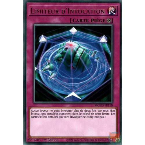 Yu Gi Oh Mged Fr150 Limitteur D'invocation Gold Rare