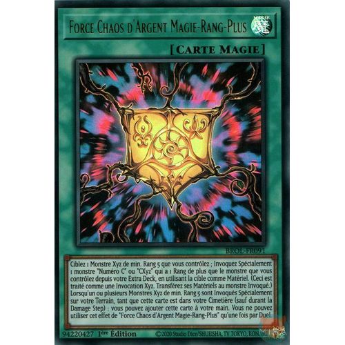 Yu Gi Oh Brol Fr091 Force Chaos D'argent Magie Rang-Plus Ultra Rare