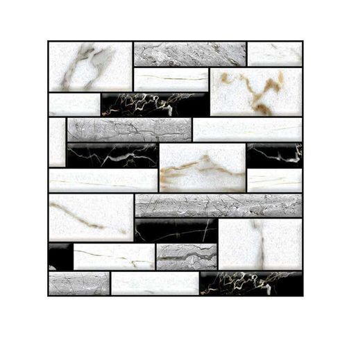 Autocollant Mural 3d Auto-Adhésif, 30x30cm, Carrelage De Métro En Brique Blanche Et Noire, Pour Cuisine, Salle De Bain, Décoration De Maison, Vinyle