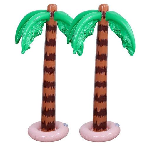 Palmier Tropical Gonflable De 90cm,, Hawaïen, Décoration De Fête À La Plage Et À La Piscine, Fournitures De Jouets, Guirlande D'extérieur, Décorations De Vacances Diy