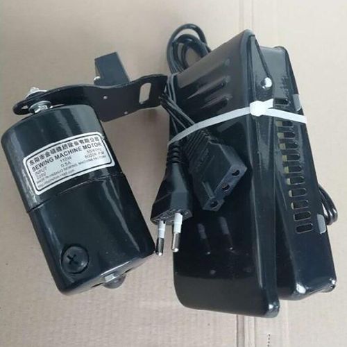 Moteur De Machine À Coudre Domestiqque, 220v, 110w, Avec Contrôleur De Pédale, Courroie, Balai De Carbone, Vis De Montage, Ancien Type