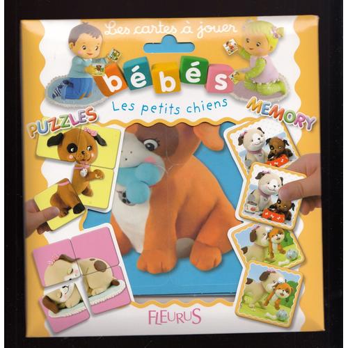Bébé Puzzles Et Cartes À Jouer Memory, Éditions Fleurus : "Les Petits Chiens"- 18,5x20cm