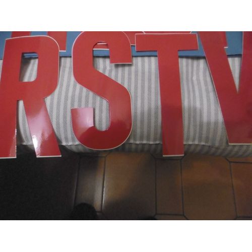 Lot De 3 Lettres Adhesives Rouge 150mm Pickup Avec La Lettre R/S/T/