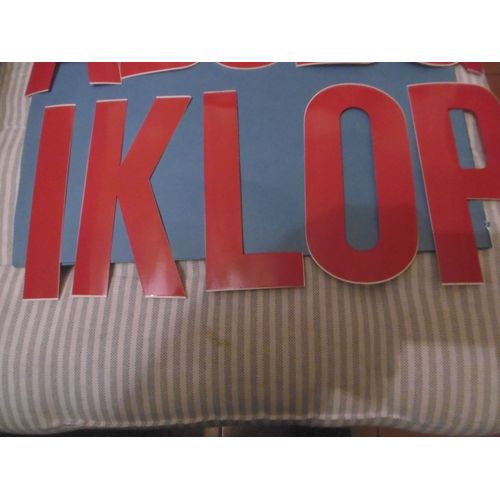 Lot De 5 Lettres Adhesives Rouge 150mm Pickup Avec La Lettre I/K/L/O/P