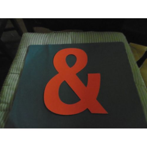 Signes "&" Adhesifs Fluo Orange 200mm Color Fix Lot De 10