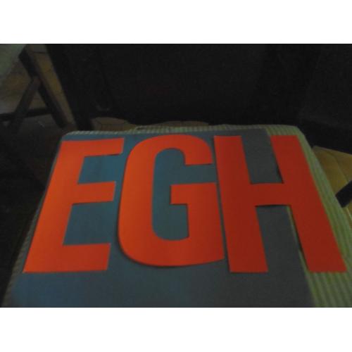 Lettres Adhesives Fluo Orange 200mm : E/G/H Lot De 11