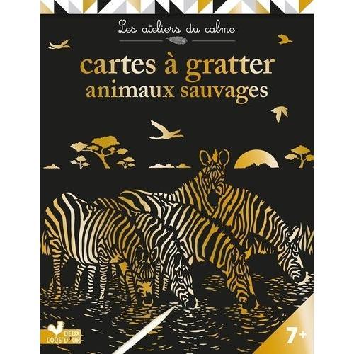 Cartes À Gratter Animaux Sauvages - Avec 6 Cartes À Gratter Et 1 Stylet